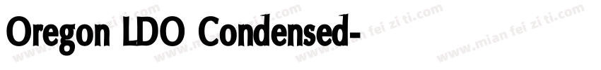 Oregon LDO Condensed字体转换